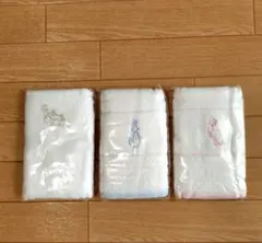 ピーターラビット フェイスタオル 【3枚セット】　刺繍デザイン