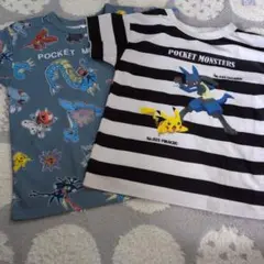 ポケットモンスター Tシャツ ルカリオ ピカチュウ 150cm2着セット