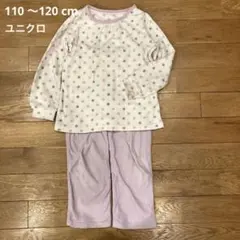 ユニクロ　サイズS フリース　子供用水玉模様パジャマ 上下110 〜120 cm