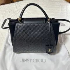 美品☆ JIMMY CHOO ボヘミア ショルダーバッグ グリッター ブラック 
