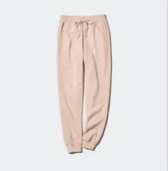 新品タグ付き　ユニクロ　ヒートテックボアスウェットパンツ　ピンク　S ボアパンツ
