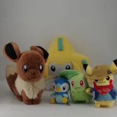 ポケモンセンター ぬいぐるみ 5体セット 等身大イーブイ ジラーチ ピカチュウ