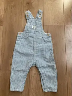 H&M ストライプオーバーオール サロペット