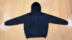 【完売】HUF 肉厚 ジップパーカー ボックスシルエット L黒 ワンポイント