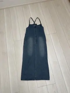 ダークデニム サロペット サイズF