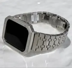 s★アップルウォッチバンド　鏡面ステンレスベルト　Apple Watchカバー