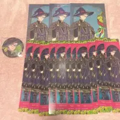 ツイステ ブルーム バースデー クリアしおり ポストカード 缶バッジ トレイ