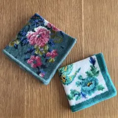FEILER 花柄ハンカチ 2枚セット
