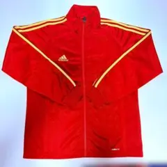 【XLサイズ】アディダス セットアップ ジャージ 赤×黄 裾サイドジッパー付