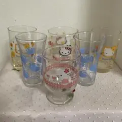 ハローキティ コップ 6個セット ガラス製