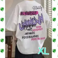 バックプリント Tシャツ ゆったりXL