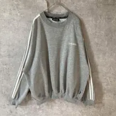 adidas ヴィンテージスウェット ストライプライン　トレーナー　L/XL相当