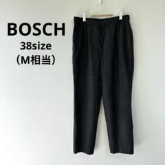 BOSCH ボッシュ ストライプ イージー テーパードパンツ グレー 38