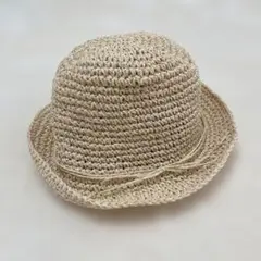 【無印良品】麦わら帽子 54cm ベージュのサムネイル