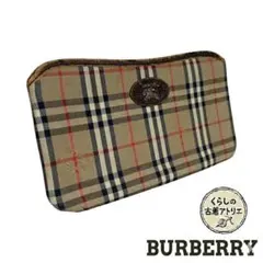 バーバリー ポーチ ノバチェック BURBERRY【希少/ヴィンテージ】