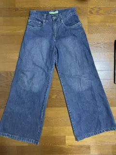 【希少】90s kik wear キックウェア　デニムパンツ　ワイドパンツのサムネイル