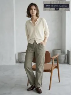 Spick&Span カーゴパンツ カーキ ベイカーパンツ 38のサムネイル