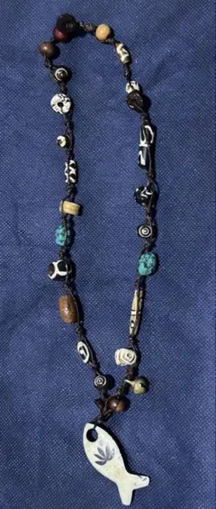 ボヘミアンスタイル ネックレス 魚ペンダント　14