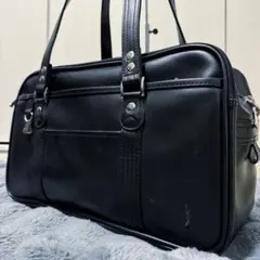 希少完売 EASTBOY スクールバッグ 二層式 BLACK 通学 ブラック