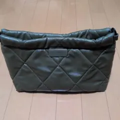 LE VERNIS キルティングショルダーバッグ オリーブグリーン