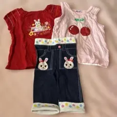ミキハウス　3点セット　90
