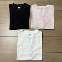 UNIQLO レディース半袖 エアリズムコットンT クルーネックT 3枚セット