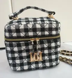 Lumignon ルミニョン houndstooth 2way bag ブラック - メルカリ