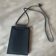 ⭐️ネイビー　スマホショルダストラップ付きウォレット