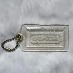 COACH POPPY Glitter CLEAR charm y2k 00s