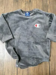 Champion ブラウン 長袖ロンパース 90