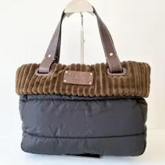 【極美品】kate spade ハンドバッグ もこもこ ナイロン 黒 軽い