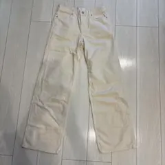 ほぼ未使用　ユニクロ バギージーンズ　22