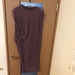 CUBE SUGAR 葡萄色マキシ丈ワンピース