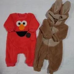 エルモロンパースとウサギロンパース