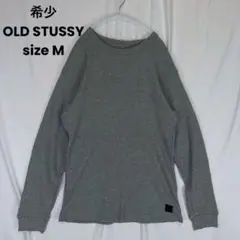 希少 OLD STUSSY purple stitch waffle L/S