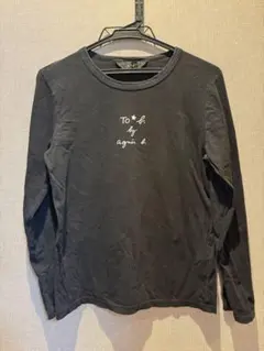 agnes b. ブラック長袖Tシャツ