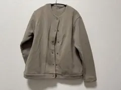無印良品　ニットフリースカーディガン婦人ＸＬ・グレイッシュブラウン