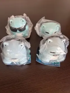 ブルーハムハム ガチャガチャ ぷにぷにし隊2個 ソフビコレクション2個 未開封