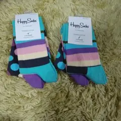 ハッピーソックス　2足　2セット