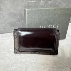 極美品☆GUCCI グッチ キーケース GGキャンバス ブラウン 箱あり