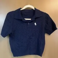 ニットポロシャツ ポロシャツ