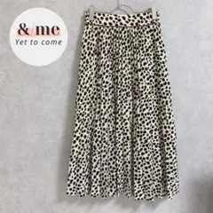 フリーズマート　プリーツスカート　ロング　総柄　レオパード柄　ウエストゴム