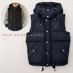 POLO RALPH LAUREN ダウンベスト ネイビー XS ポニー刺繍 - メルカリ