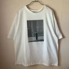 新品　未使用MARBLE WALTZ USAコットン フォトプリントTシャツ 白