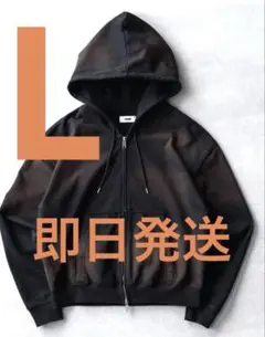 sinss ヘビー ウェイト ダブル ジップ フーディー パーカー L