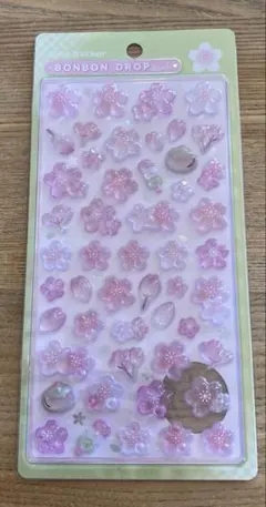 ボンボンドロップシール 桜 和柄