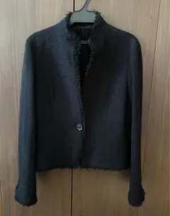 アナイ　ツイードジャケット　ネイビー　ジャケット　　綿