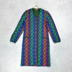 ミッソーニ　オレンジタグ　マルチカラー　レインボー　ウール　ロングカーディガン