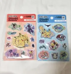 【韓国限定】ポケモンシール/ウォーターシール2点セット/韓国ダイソー