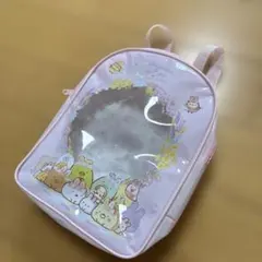 すみっコぐらし　ビニールリュック　ピンク